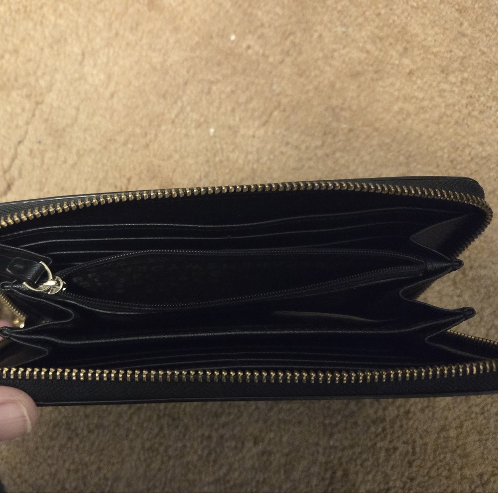 Kate Spade Black, White, Pink And Navy Striped Tote Bag With Matching Wallet - Picture 10 of 11